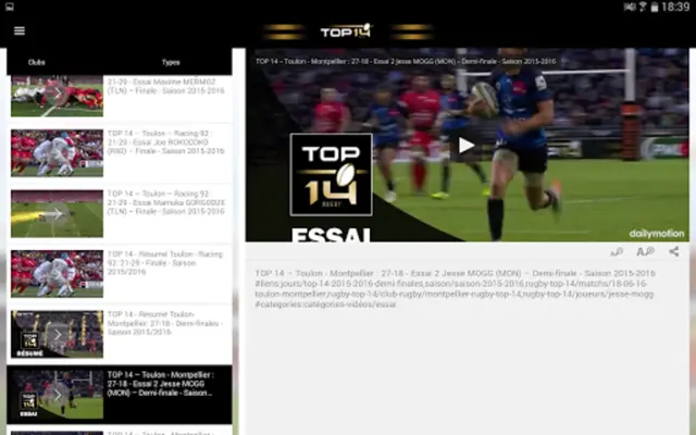 Ligue Nationale de Rugby android App screenshot 0