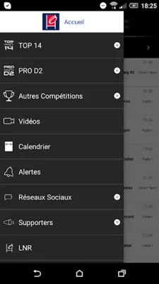 Ligue Nationale de Rugby android App screenshot 11