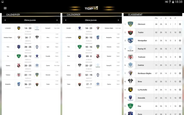 Ligue Nationale de Rugby android App screenshot 2