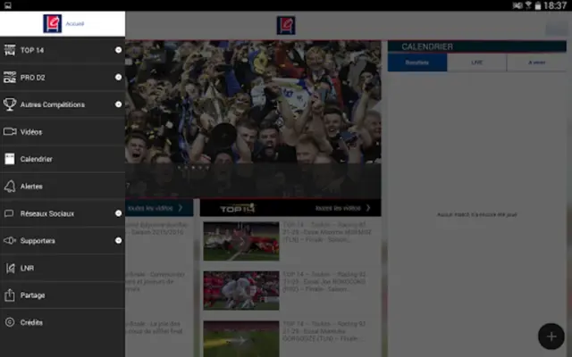 Ligue Nationale de Rugby android App screenshot 3