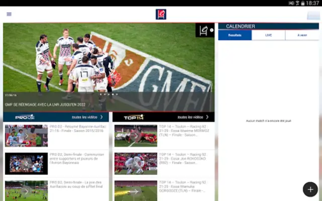 Ligue Nationale de Rugby android App screenshot 4