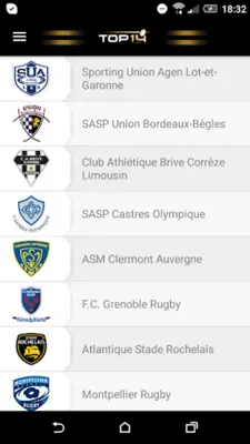 Ligue Nationale de Rugby android App screenshot 6